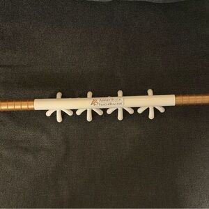 Ashley Black FasciaBlaster Massage Stick in White and Gold